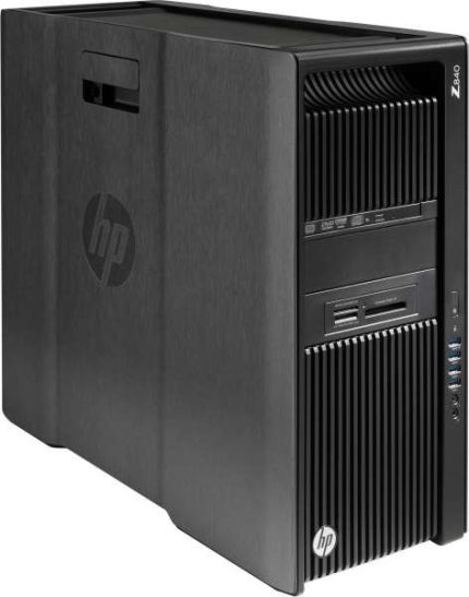 Filecoin Mining C1 & C2 server – Mid range Custom made from Wemine Special, presented as a compact black tower server with the HP logo, designed specifically for Filecoin mining tasks. This unit features a series of horizontal vent slits for cooling, a variety of ports and drive bays for customization, and is likely equipped with specialized hardware for efficient storage and retrieval of data.